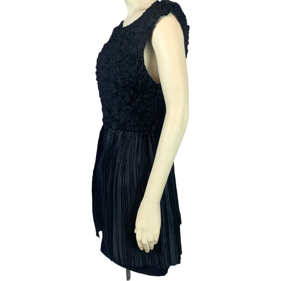 3.1 Phillip Lim Womens Silk Dress Black Textured Backless Pleated Pullover 4 - Picture 7 of 12